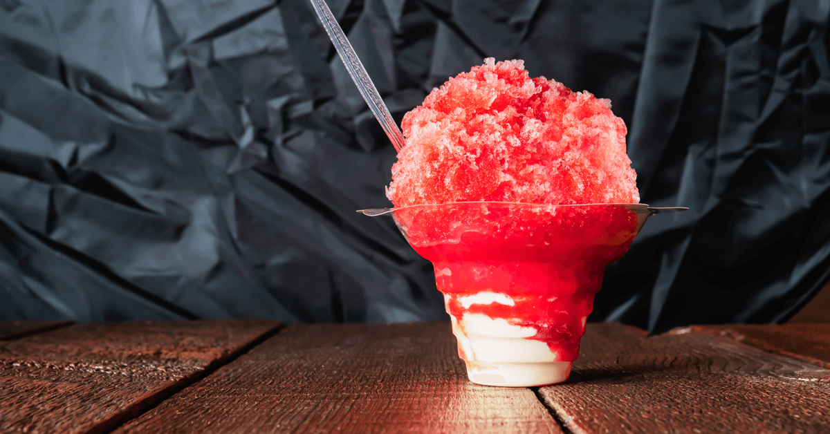 How to Make a Yummy Strawberry Cream Sno-Kone at Home or Concession Stand!