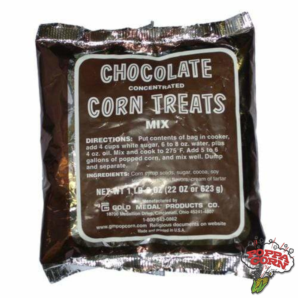 GM2090 - Corn Treat Concentrate Mix - Chocolate - 12 x 22oz Pouches/Case - Poppa Corn Corp