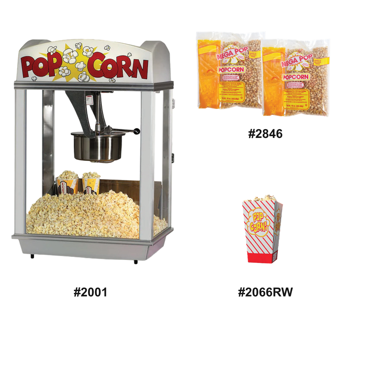 Gold Medal Citation 16-oz. Popcorn Machine Package