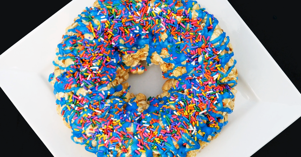 Birthday Popcorn Cake Recipe