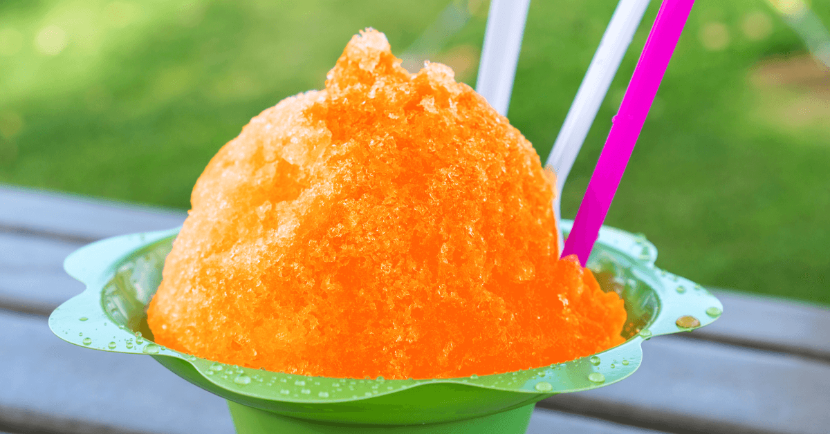 How to make Orange Cream Snow Cones, Shave Ice or Sno Balls