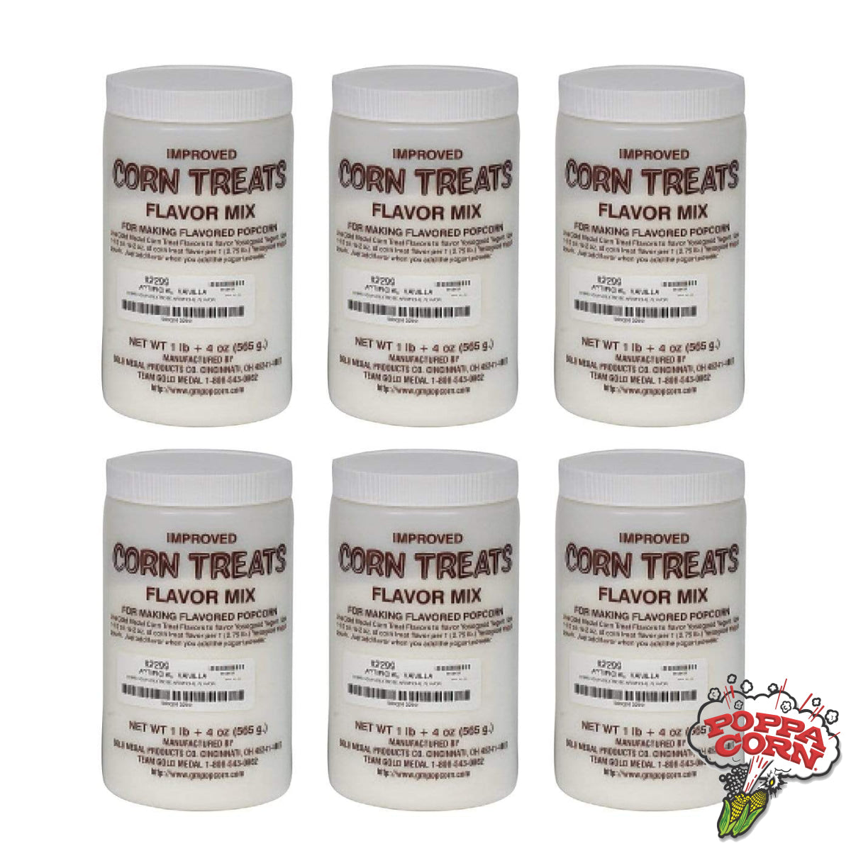 #10142 - Raspberry Flavor Only - Candy Glaze Corn Treat Mix - No Color - 565g Jar - Poppa Corn Corp