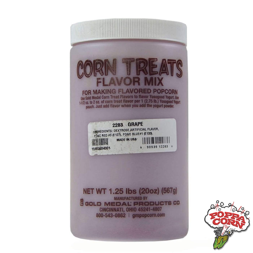 #10157 - Grape Candy Glaze Corn Treat Mix - 565g Jar - Poppa Corn Corp