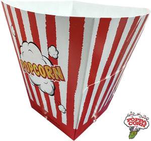130Oz Square Popcorn Bucket All New Design 100% Biodegradable - 200/Case
