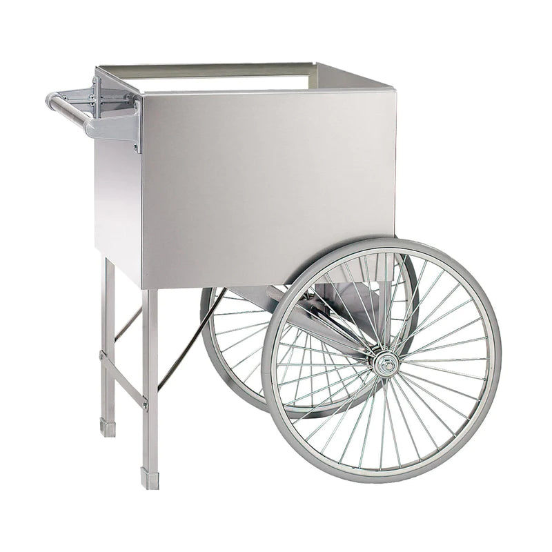 Popcorn Cart for 6-oz & 8-oz Poppers STAINLESS STEEL GM2148STU DEMO - Poppa Corn Corp