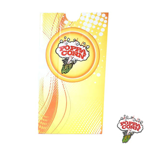 BAG046 - Petit sac à beurre laminé Poppa Corn de 46 oz - Jaune - 1000 / caisse - Poppa Corn Corp
