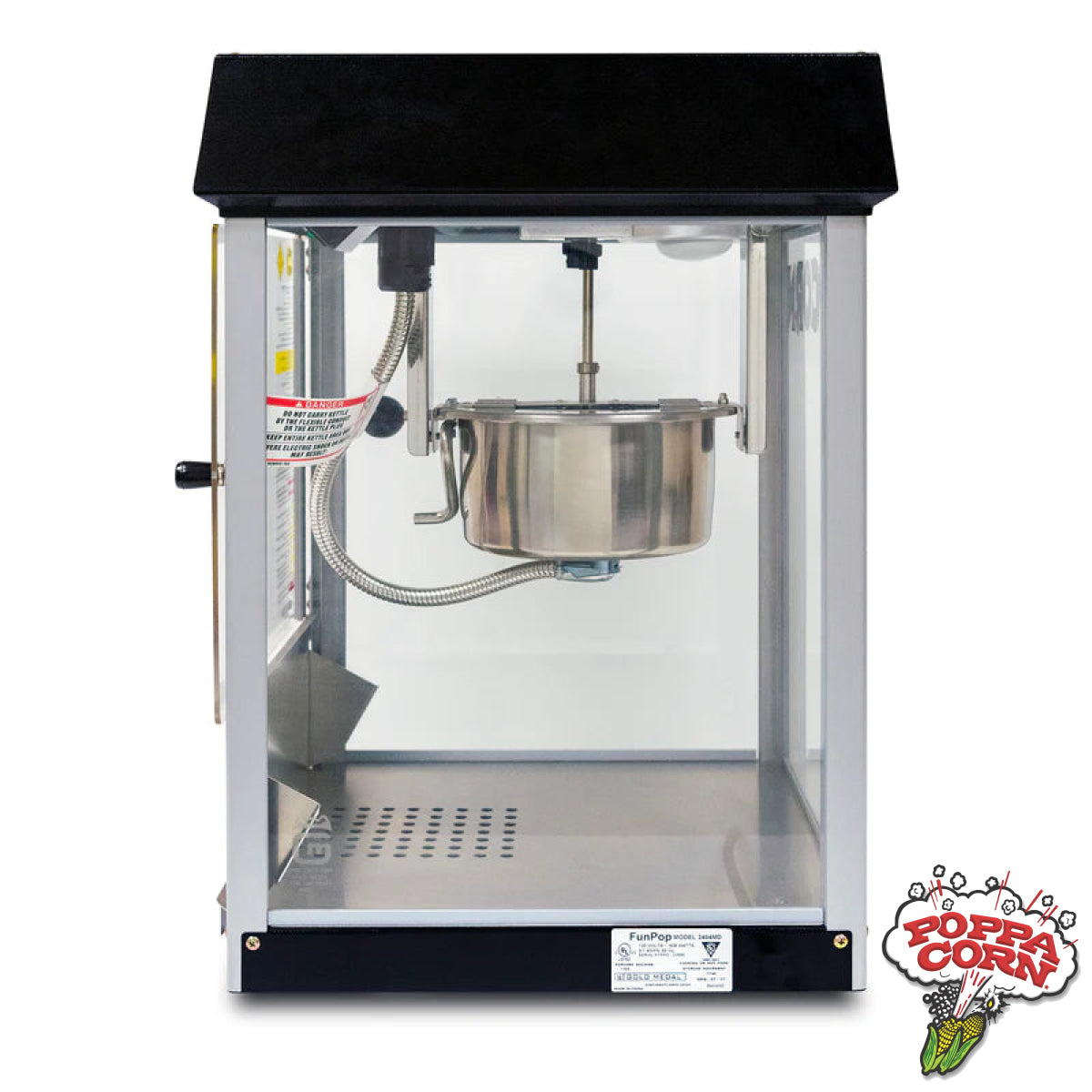 Black Fun Pop 4-oz. Popcorn Machine - GM2404MD - Poppa Corn Corp