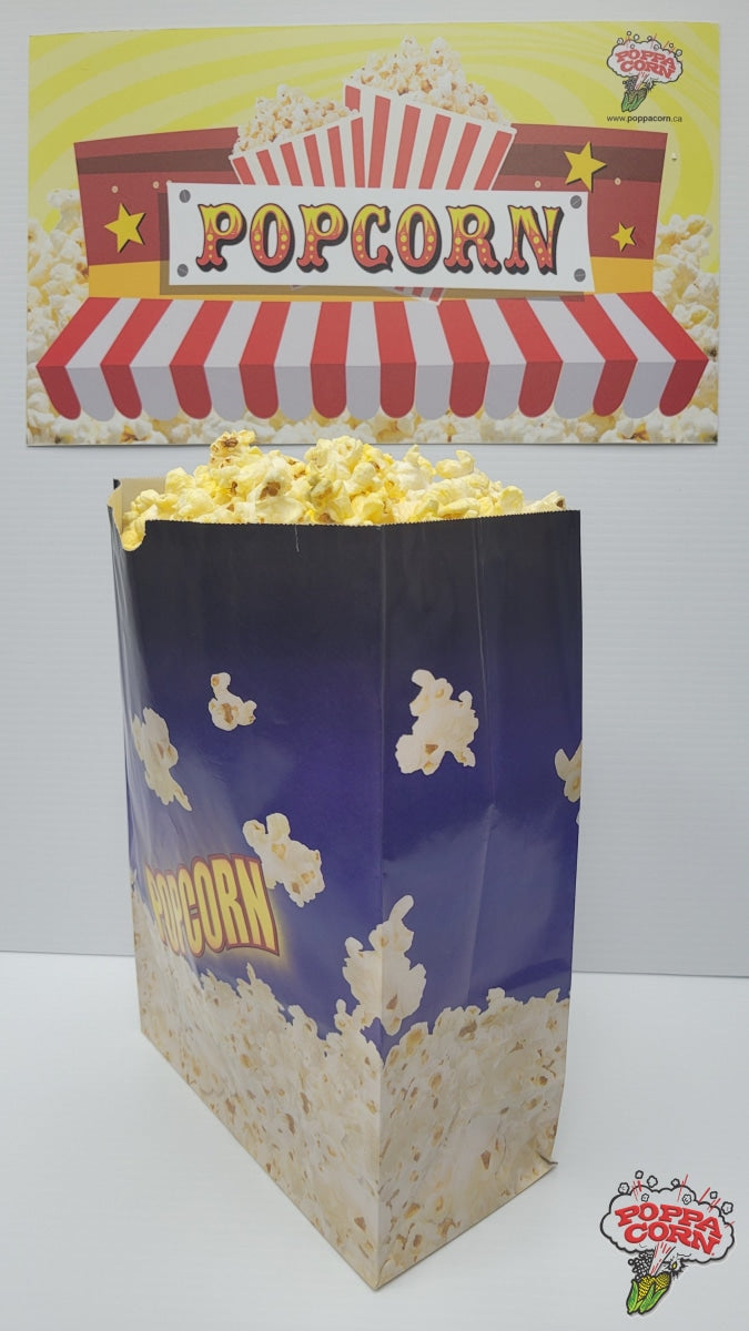 Butter Proof 170oz Popcorn Bags - 500/case - BAG170GEN - Poppa Corn Corp