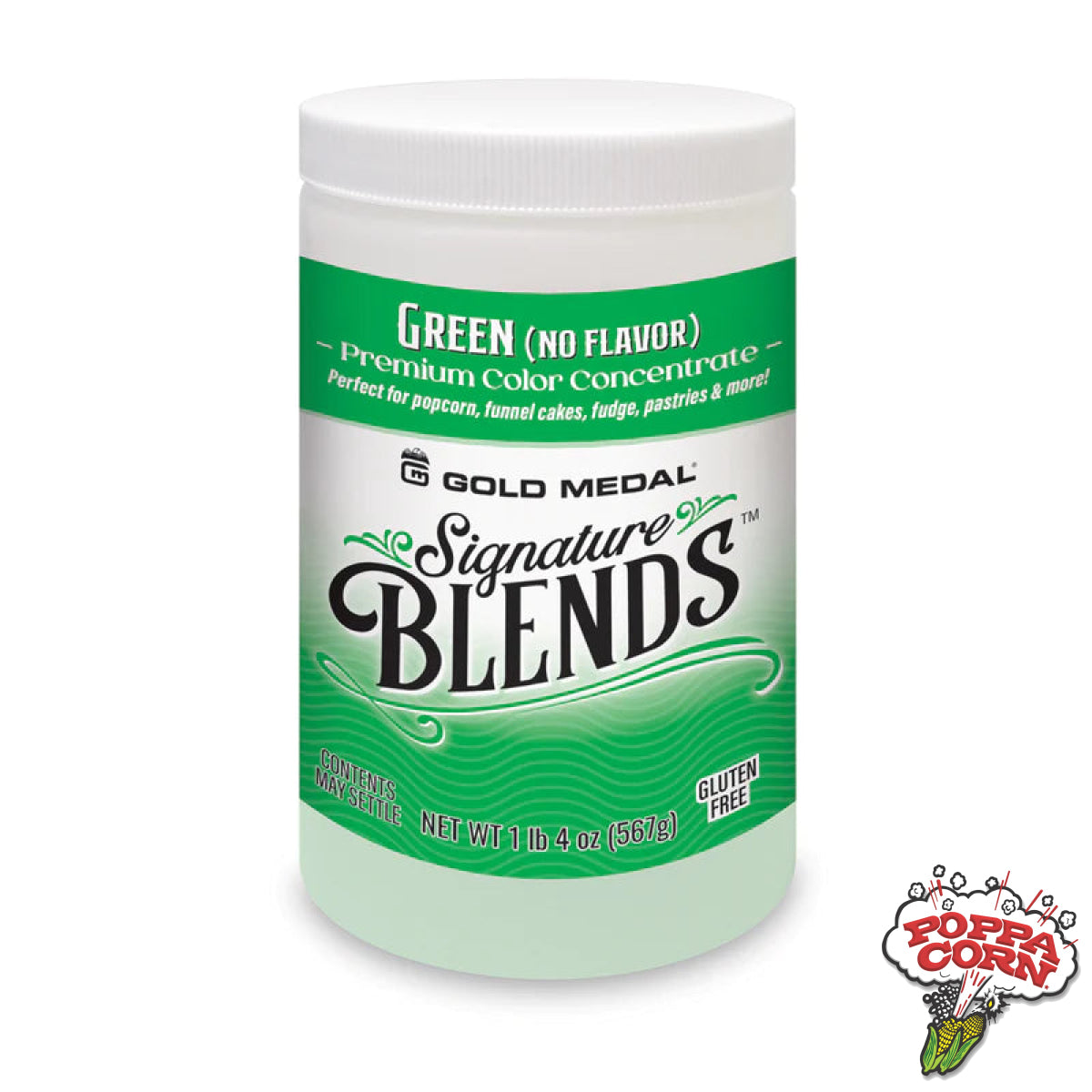Candy Glaze Signature Blends - GREEN COLOUR ONLY 10178 - Poppa Corn Corp