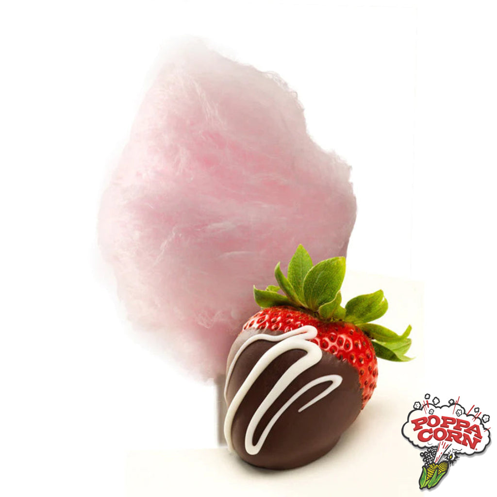 Chocolate Strawberry Cotton Candy Flossugar - 25LB CASE - GM3516 - Poppa Corn Corp
