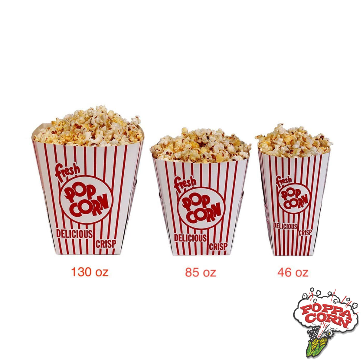 GM2484 - 46-oz. Popcorn Tub Box - 500/Case - Poppa Corn Corp