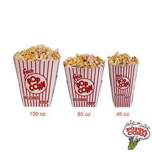 GM2484 - 46 onces. Boîte à popcorn - 500 / caisse - Poppa Corn Corp