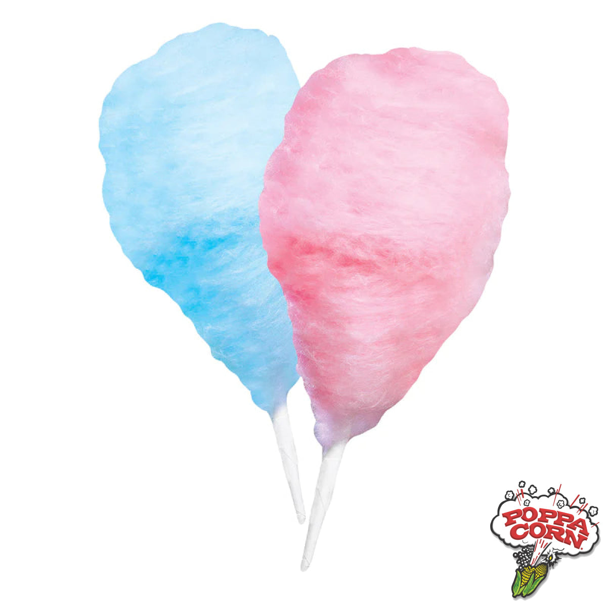 Cotton Candy Cones (plain) - 1,000 in a case - FLC002 - Poppa Corn Corp