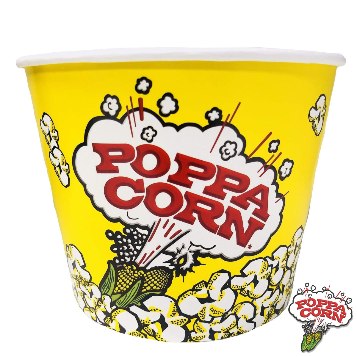 CUP085 - Rolled Rim Popcorn Cups - X Large 85 oz - 150/Case - Poppa Corn Corp