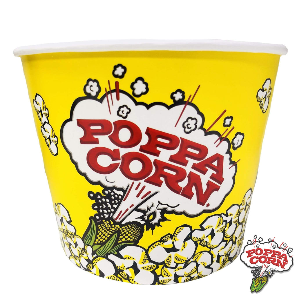 CUP085 - Rolled Rim Popcorn Cups - X Large 85 oz - 150/Case - Poppa Corn Corp