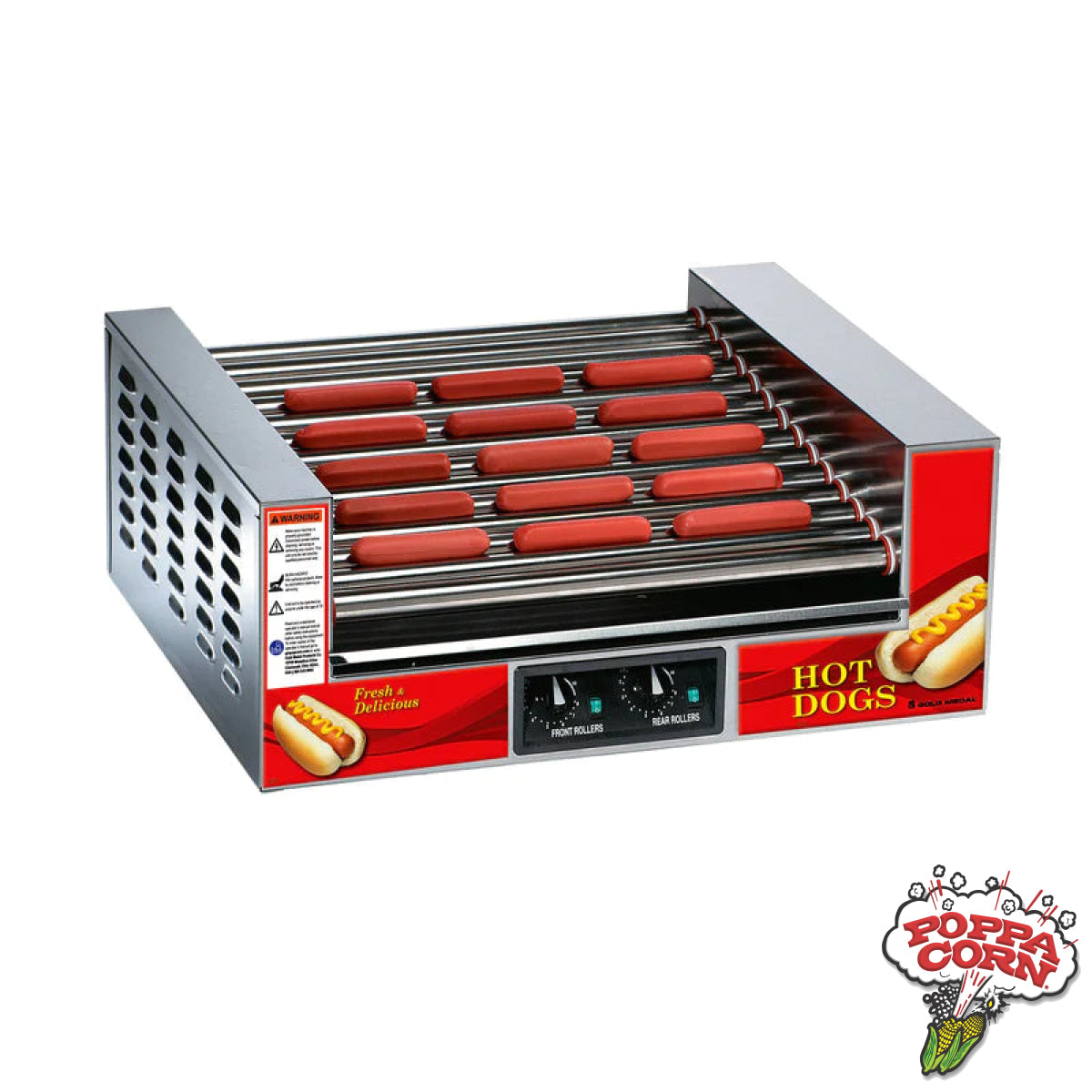 Double Diggity Hot Dog Grill - GM8223 - Poppa Corn Corp