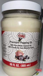 Fresh Stock***100% Pure White Coconut Premium Popping Oil - Large (30oz/885ml) - Poppa Corn Corp