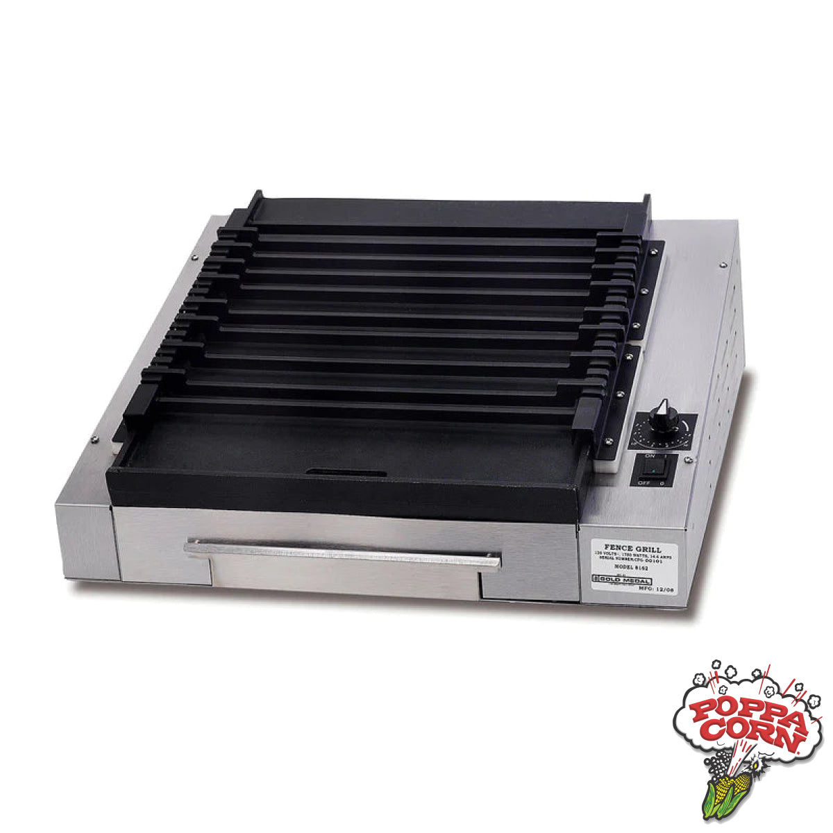 Flat Fence Grill - GM8162 - Poppa Corn Corp