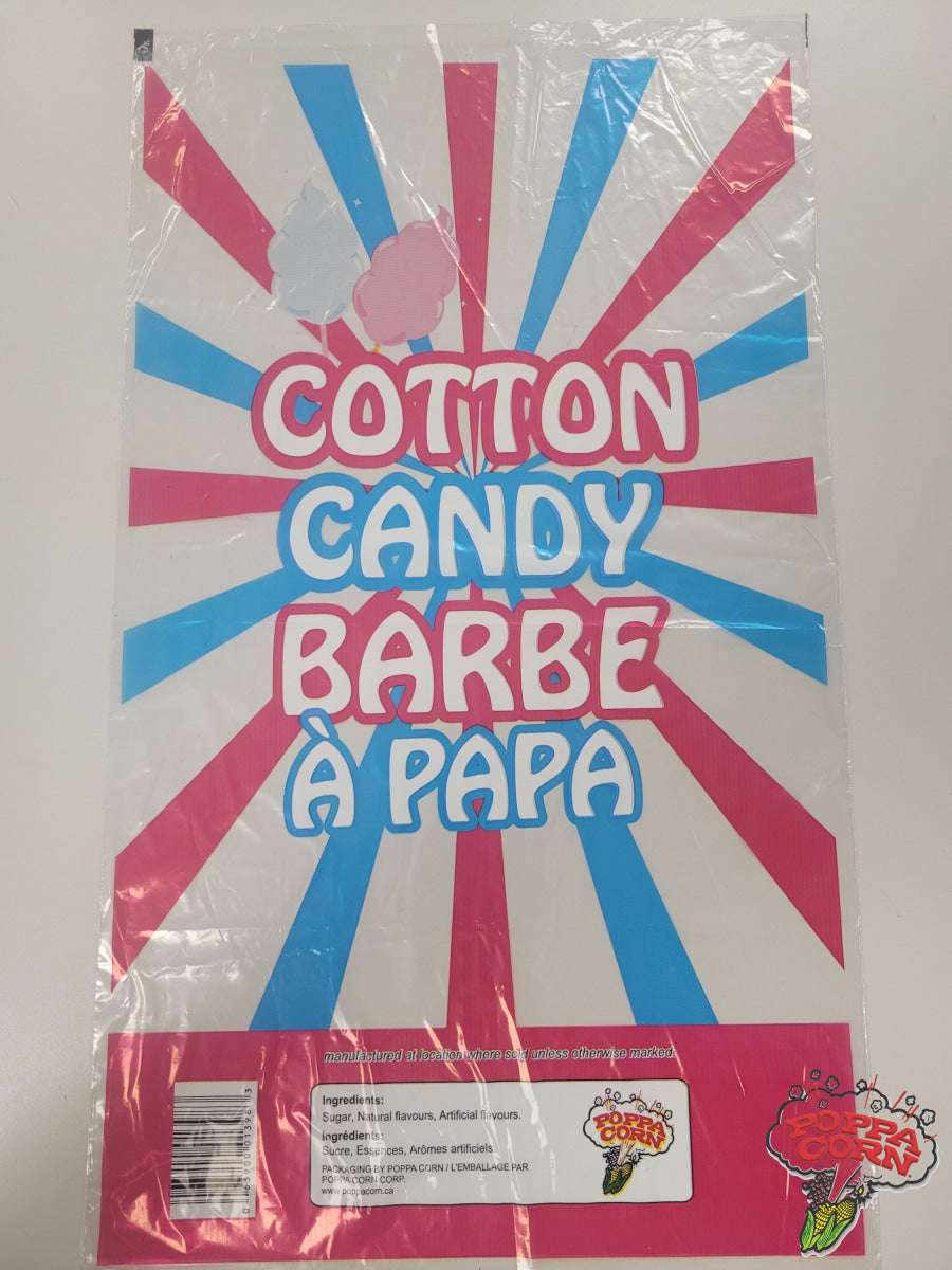 FLB002 Poppa Corn "NEW DESIGN" Cotton Candy Bags - Poppa Corn Corp