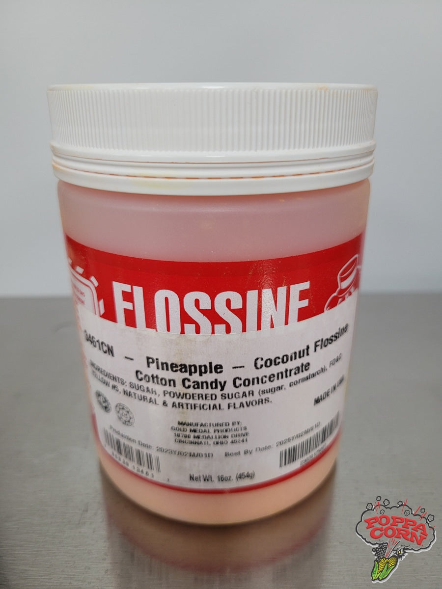 FLS008 - Flossine® - Pina Colada - 1LB Jar - Poppa Corn Corp