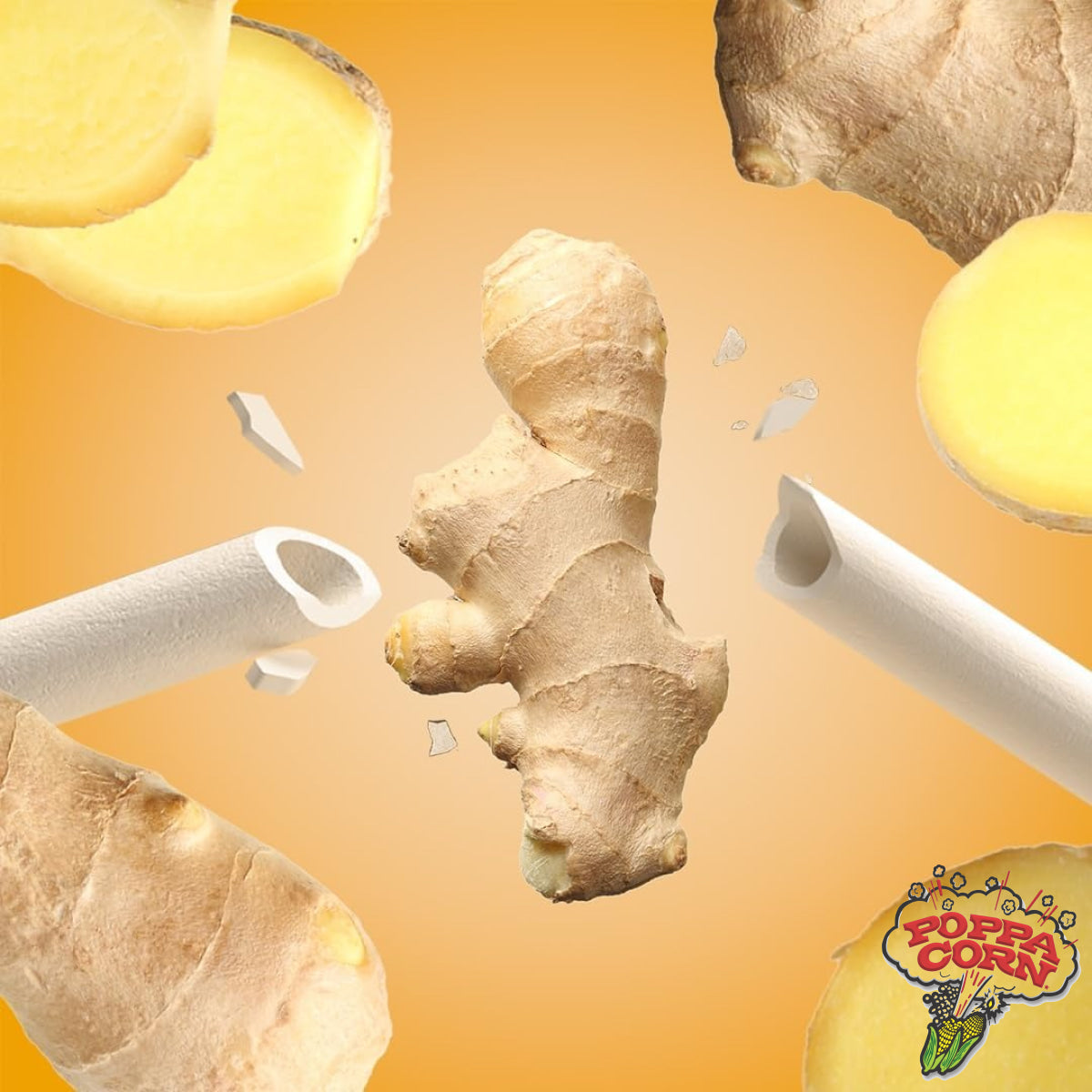 Ginger Edible Straws - 200/Case Item Code: Sor010
