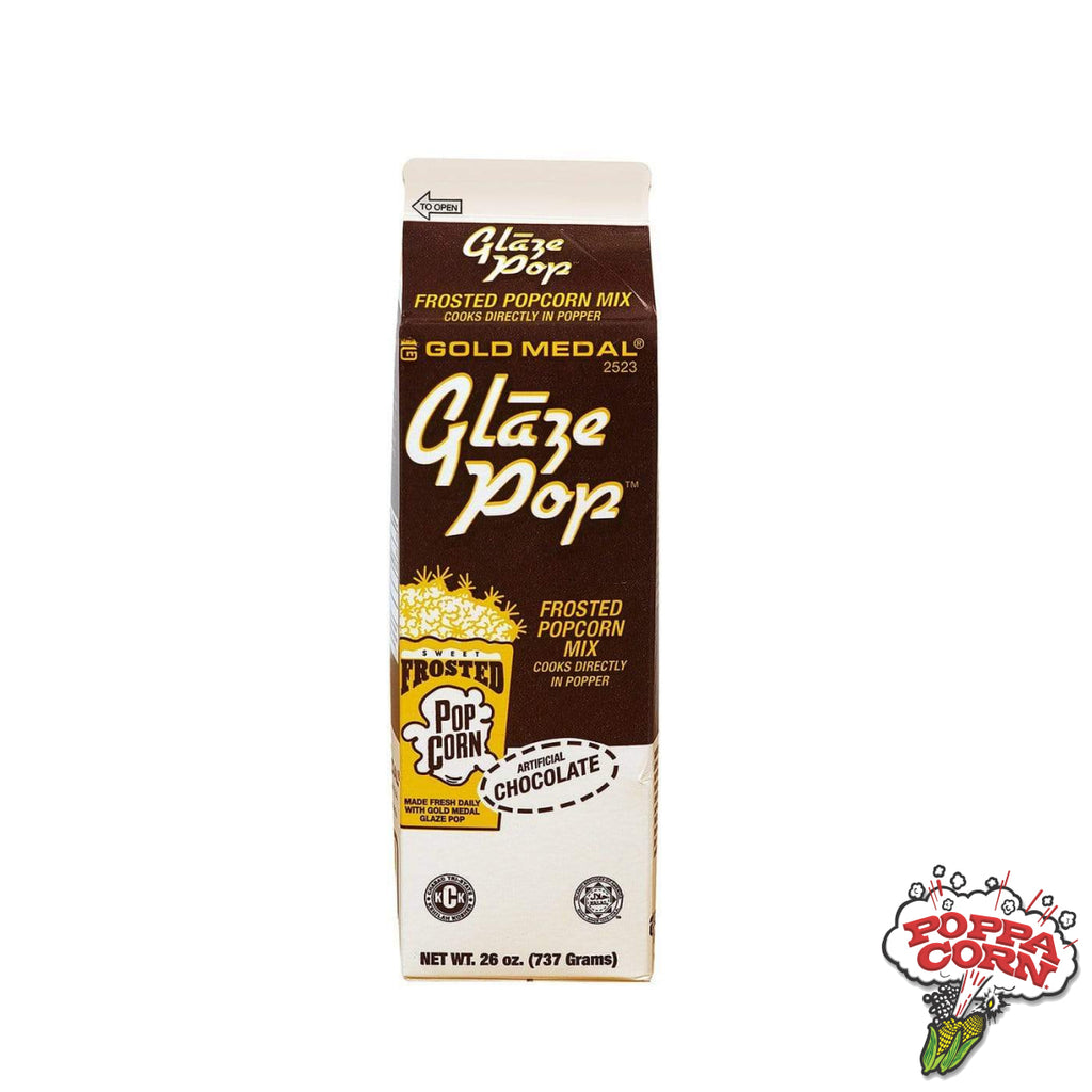 GLA006 - Glaze Pop® - Chocolate - 737g Carton - Poppa Corn Corp