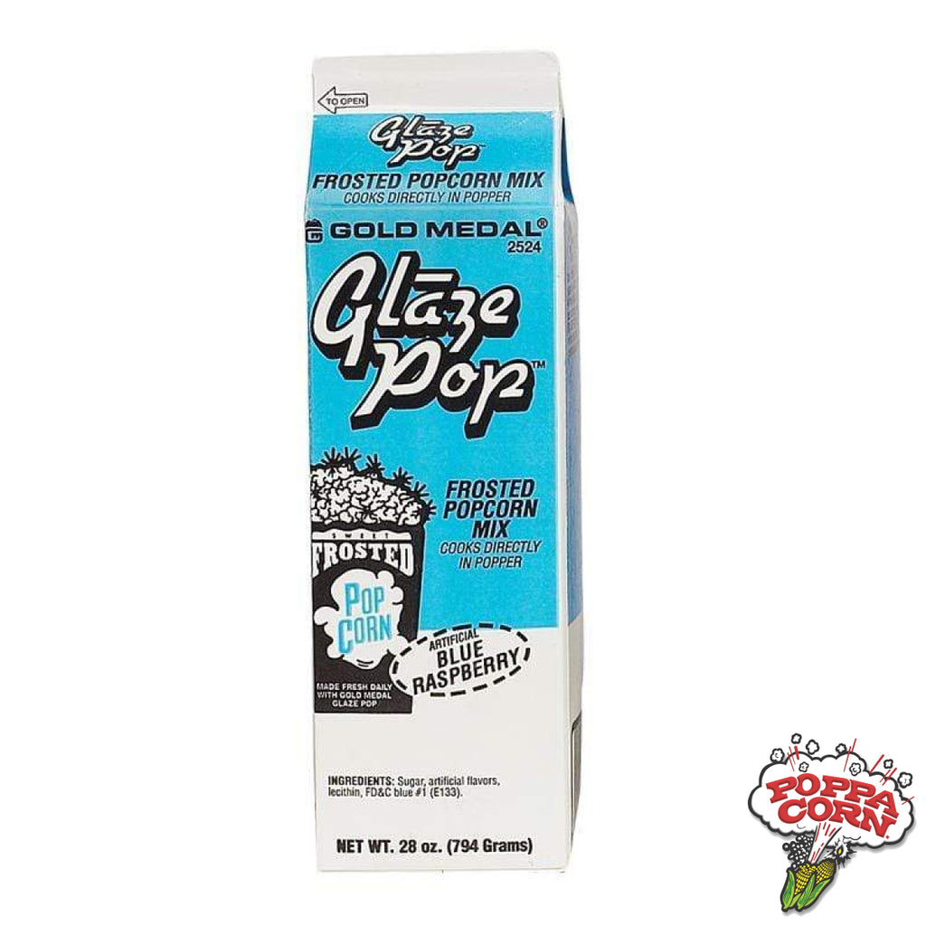 GLA007 - Glaze Pop® - Blue Raspberry - 794g Carton - Poppa Corn Corp
