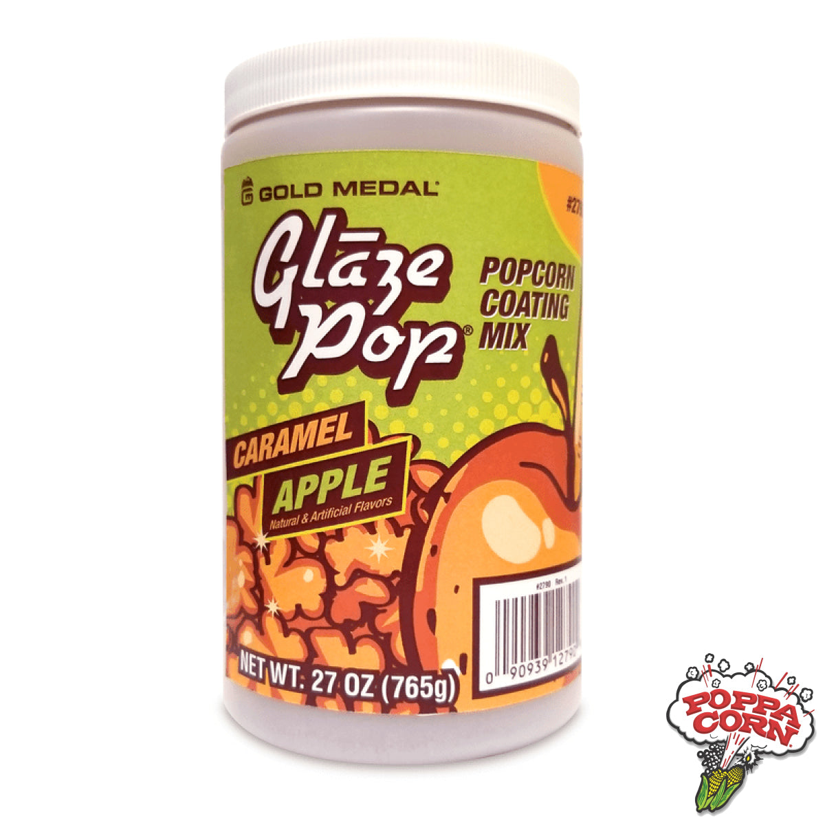 GLA010 - Caramel Apple Glaze Pop® - 765g Jar - Limited Time Offer! - Poppa Corn Corp
