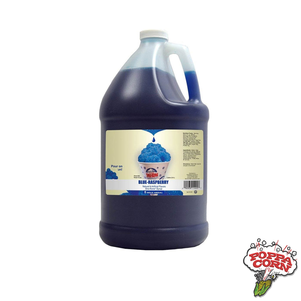 SNK001 - Blue Raspberry - Poppa Corn's Snow-Cone Syrup - 4L Jug - Poppa Corn Corp
