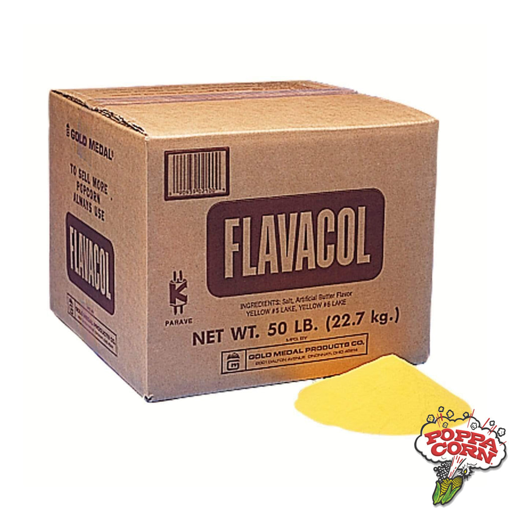 GM2100 - Flavacol® Bulk 50lb Box - Poppa Corn Corp