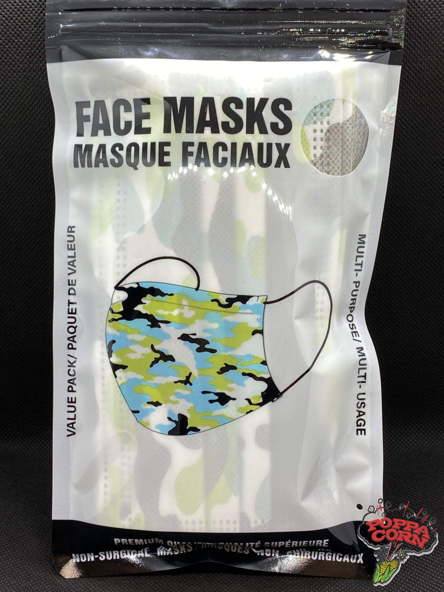 **NEW** Fashion Face Masks - Premium Quality - 10 Pack Disposable - FM002 - Poppa Corn Corp