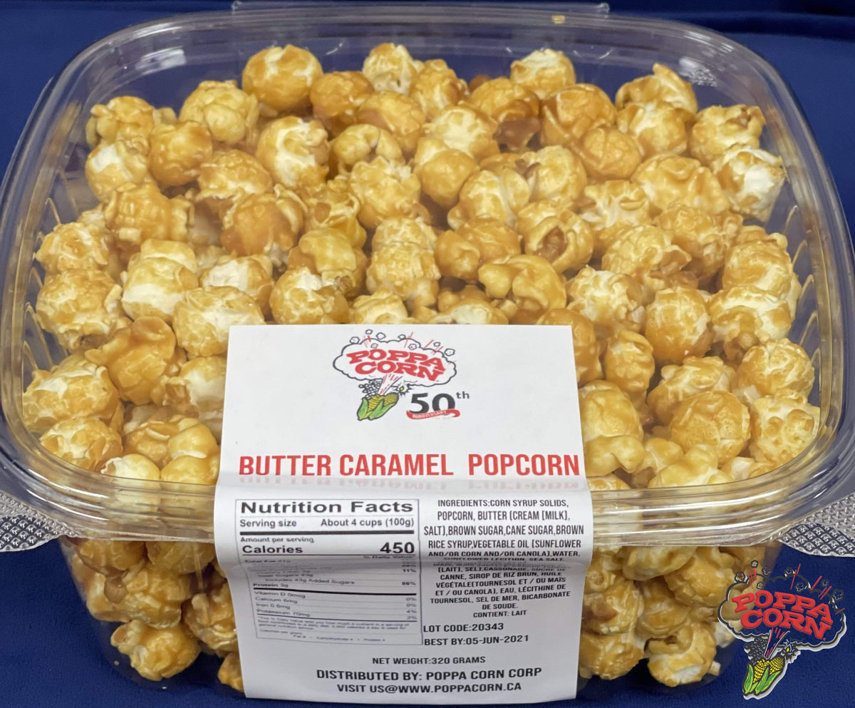 **NEW*** Poppa Corn Butter Caramel Popcorn Party GRAB & GO Pack 320g - Poppa Corn Corp