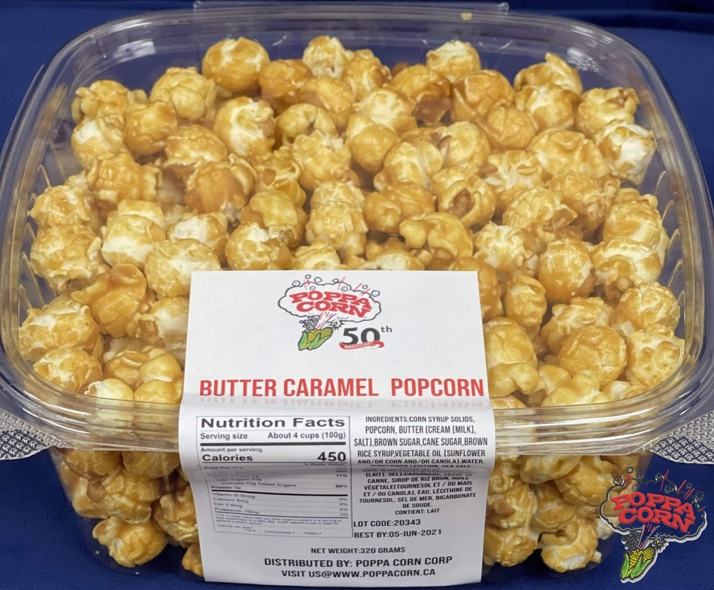**NEW*** Poppa Corn Butter Caramel Popcorn Party GRAB & GO Pack 320g - Poppa Corn Corp