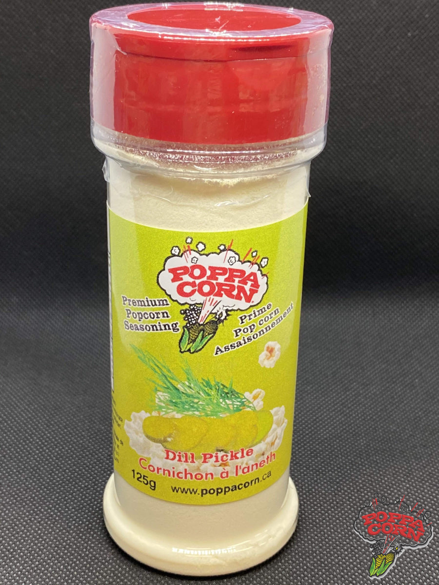 **NEW** Premium Dill Pickle Popcorn Seasoning Shaker 125g - SAV025 - Poppa Corn Corp