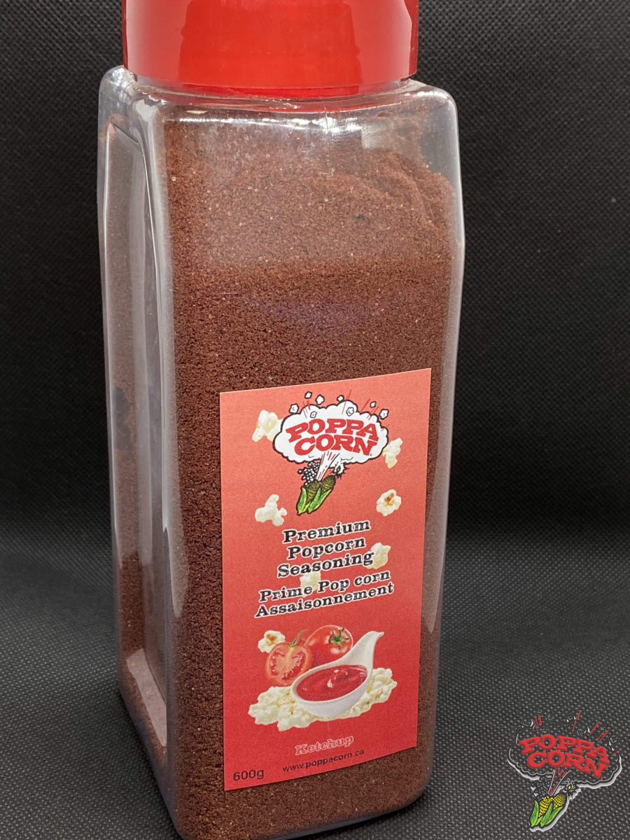 **NEW** Premium Ketchup Popcorn Seasoning Large Shaker 600g - SAV029 - Poppa Corn Corp