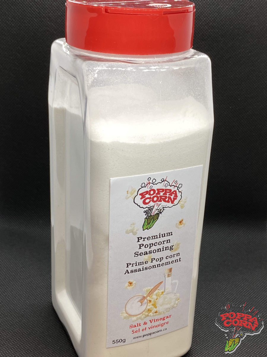 **NEW** Salt & Vinegar Seasoning Large Shaker 550g - SAV028 - Poppa Corn Corp