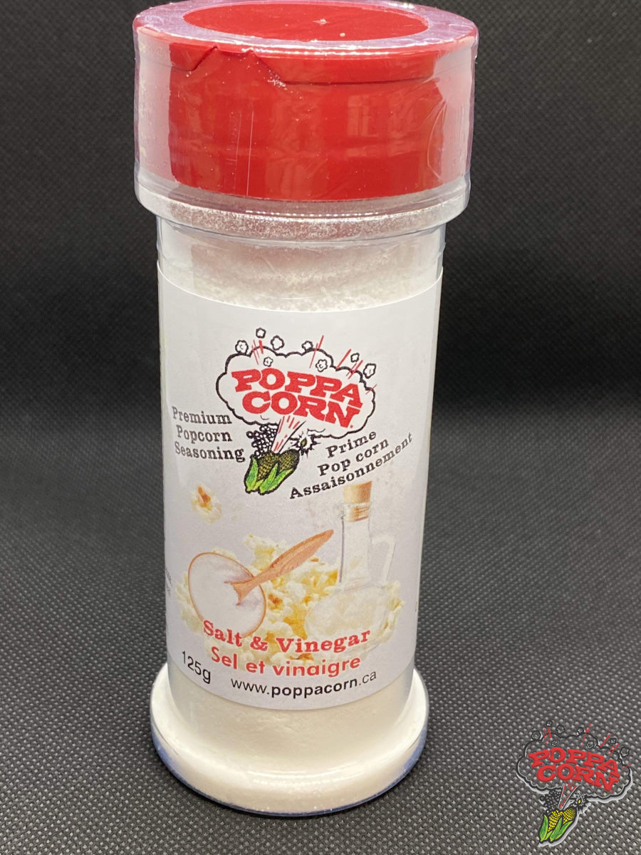**NEW** Salt & Vinegar Seasoning Shaker 125g - SAV022 - Poppa Corn Corp