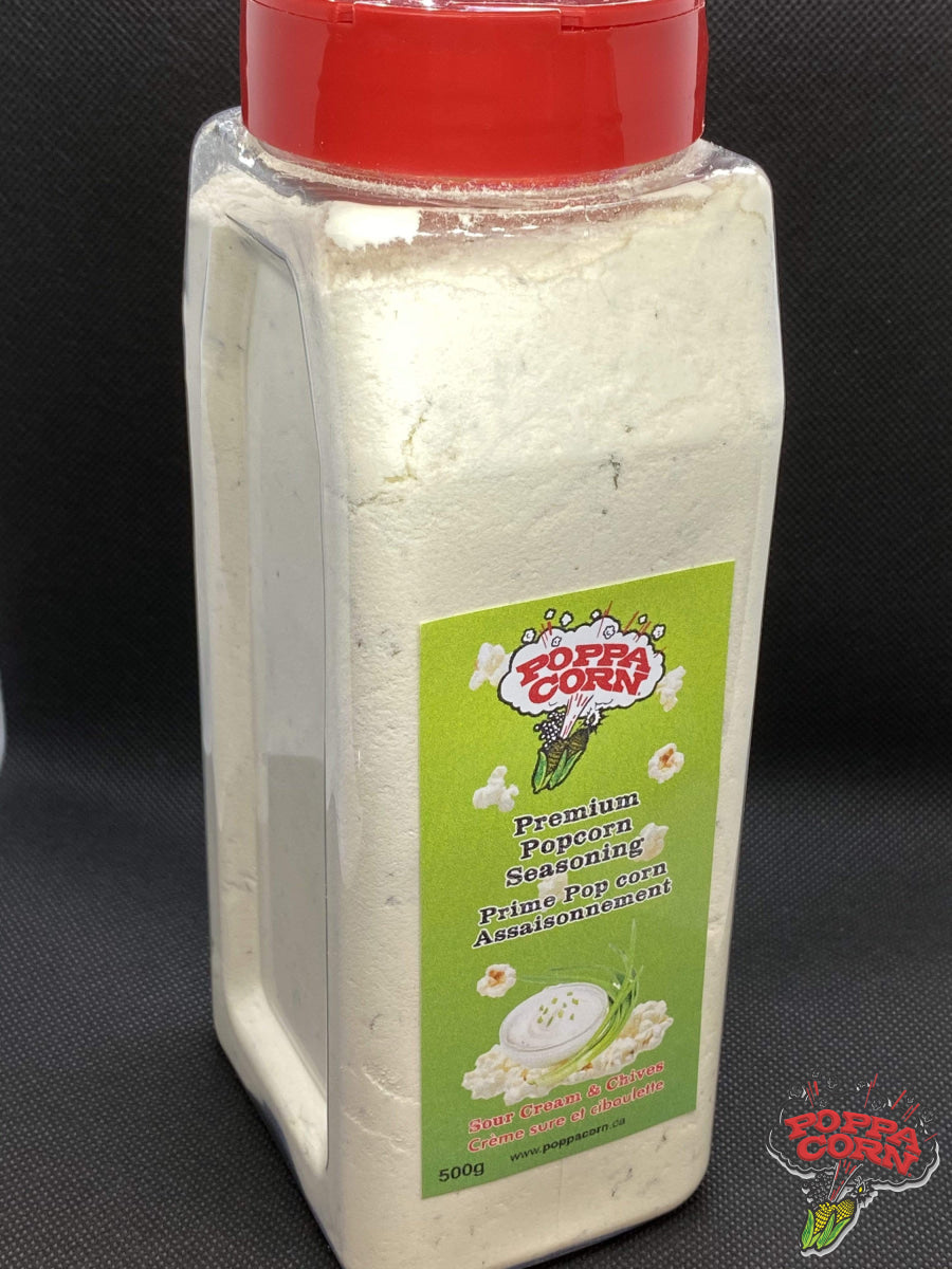 **NEW** Sour Cream & Onion Premium Popcorn Seasoning Large Shaker 500g - SAV026 - Poppa Corn Corp