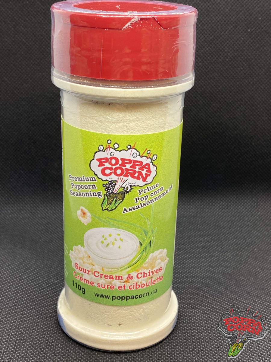 **NEW** Sour Cream & Onion Premium Popcorn Seasoning Shaker 110g - SAV020 - Poppa Corn Corp
