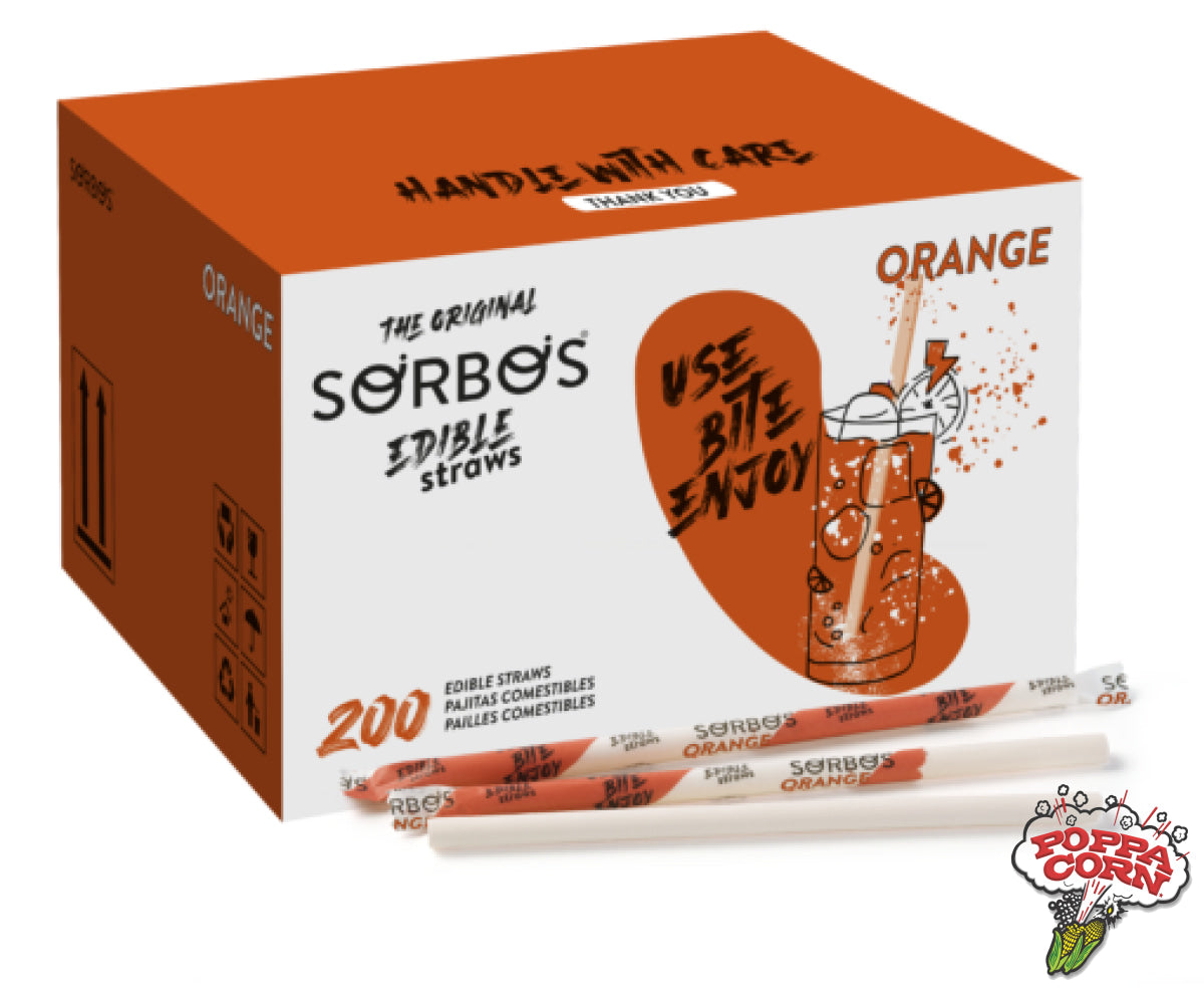 Orange Edible Straws - 200/Case Item Code: Sor011
