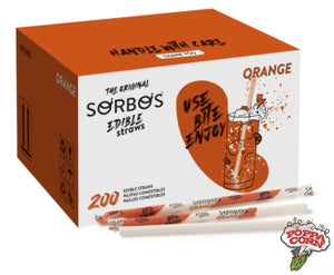 Orange Edible Straws - 200/Case Item Code: Sor011