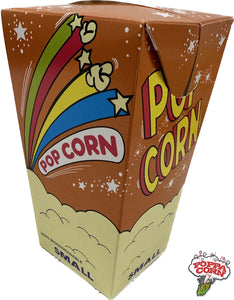 Boîte de pop-corn orange petite 350/caisse - 32OZ - 100% biodégradable - BOX006 - Poppa Corn Corp