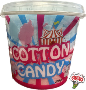 Poppa Corn's Cotton Candy Tubs - Pots de barbe à papa préemballés - 200g x 24 - S200 - Poppa Corn Corp