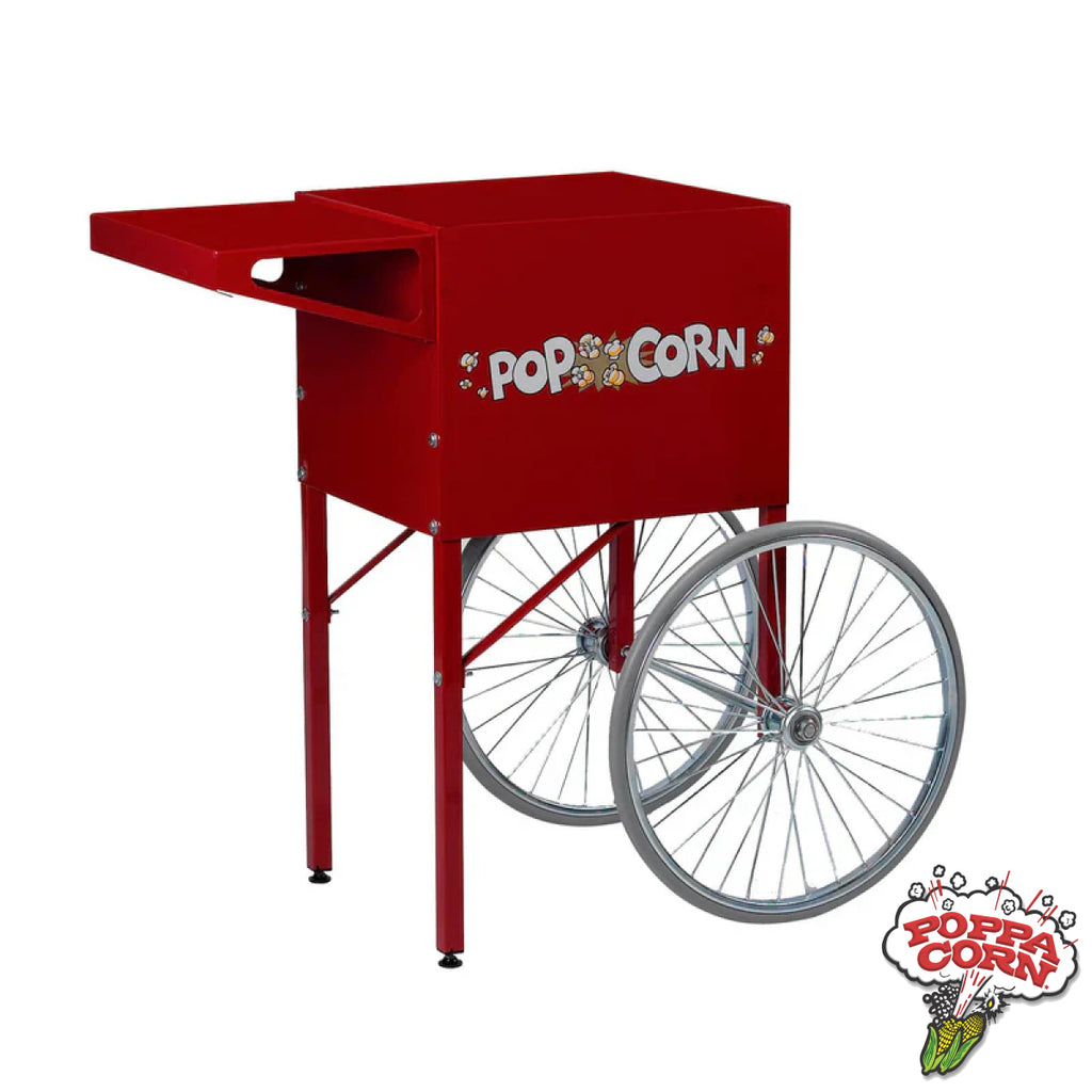 Red Popcorn Cart for 6-oz and 8-oz Popper - GM2669CRU DEMO - Poppa Corn Corp