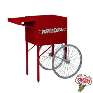 Red Popcorn Cart for 6-oz and 8-oz Popper - GM2669CRU DEMO - Poppa Corn Corp
