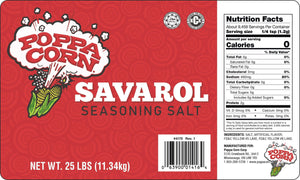 SAL025 - Sel aromatisé au beurre (Savarol) - 25lb Bag-in-Box - Poppa Corn Corp