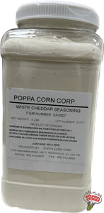 SAV007 - Seasoning - White Cheddar Cheese Flavour - 4lb - Now in a Shaker! - Poppa Corn Corp