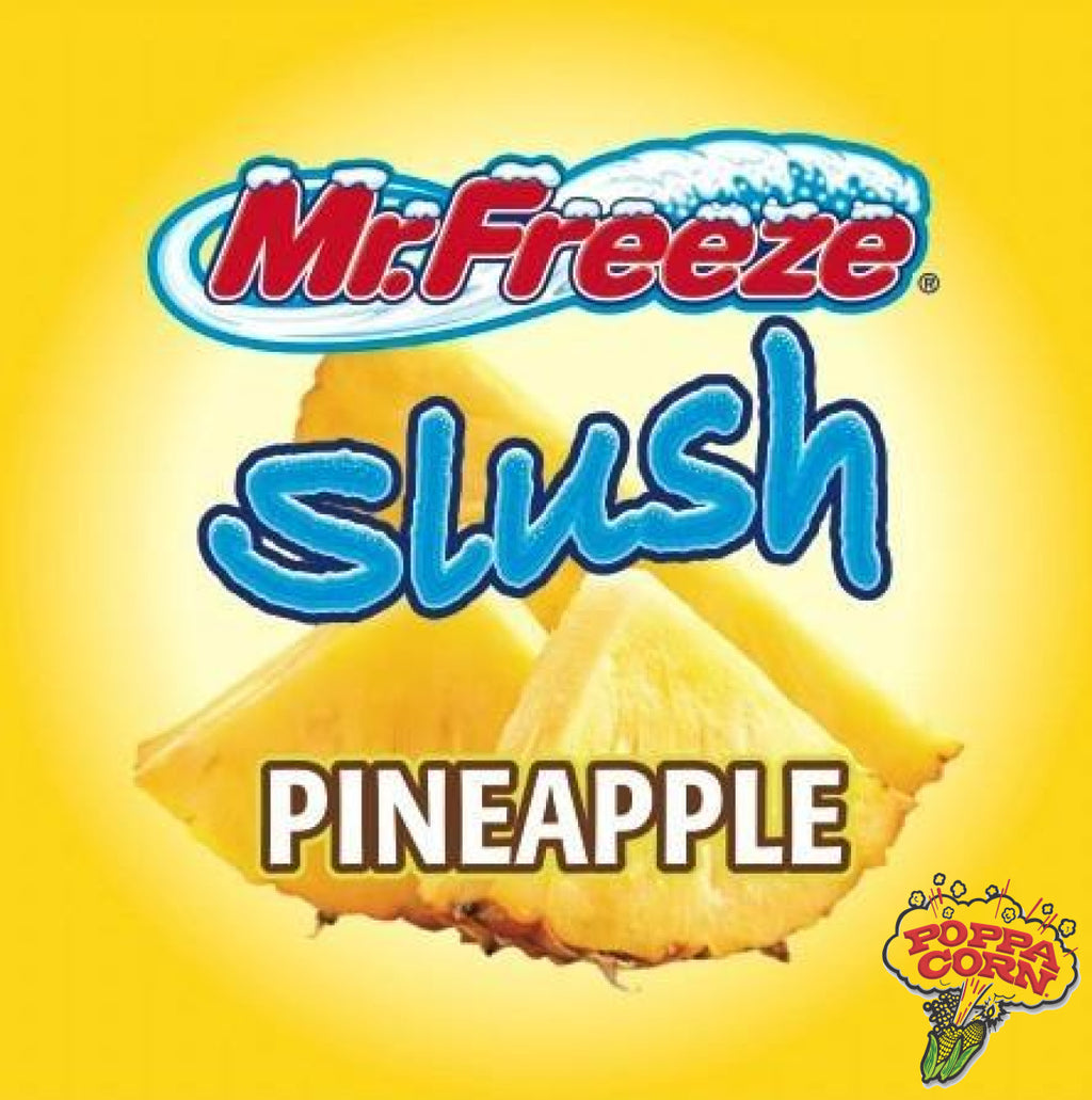 SLU008 - Pineapple - Mr. Freeze Slush Pouches - Yields 96 Litres! - Poppa Corn Corp