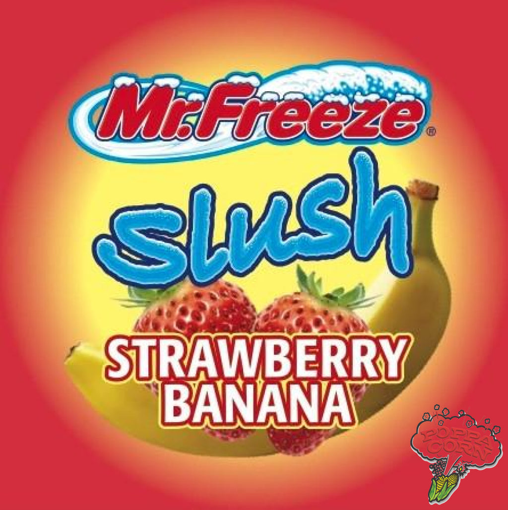 SLU009 - Strawberry Banana - Mr. Freeze Slush Pouches - Yields 96 Litres! - Poppa Corn Corp