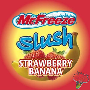 SLU009 - Fraise banane - Pochettes Mr. Freeze Slush - Donne 96 litres! - Poppa Corn Corp